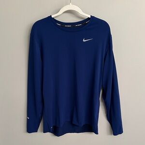 Nike Royal Blue Dri-FIT Long Sleeve Shirt